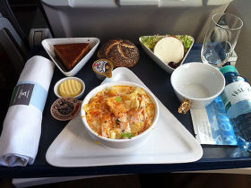 Os オーストリア航空 1 機内食ドットコム 機上の晩餐