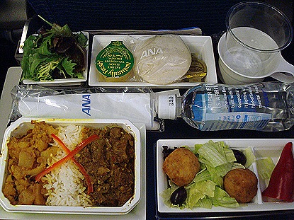 Ana 全日空 サンフランシスコ 成田 エコノミークラス 機内食ドットコム 機上の晩餐