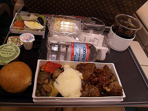 シンガポール航空 ロサンゼルス 成田 エコノミークラス 機内食ドットコム 機上の晩餐